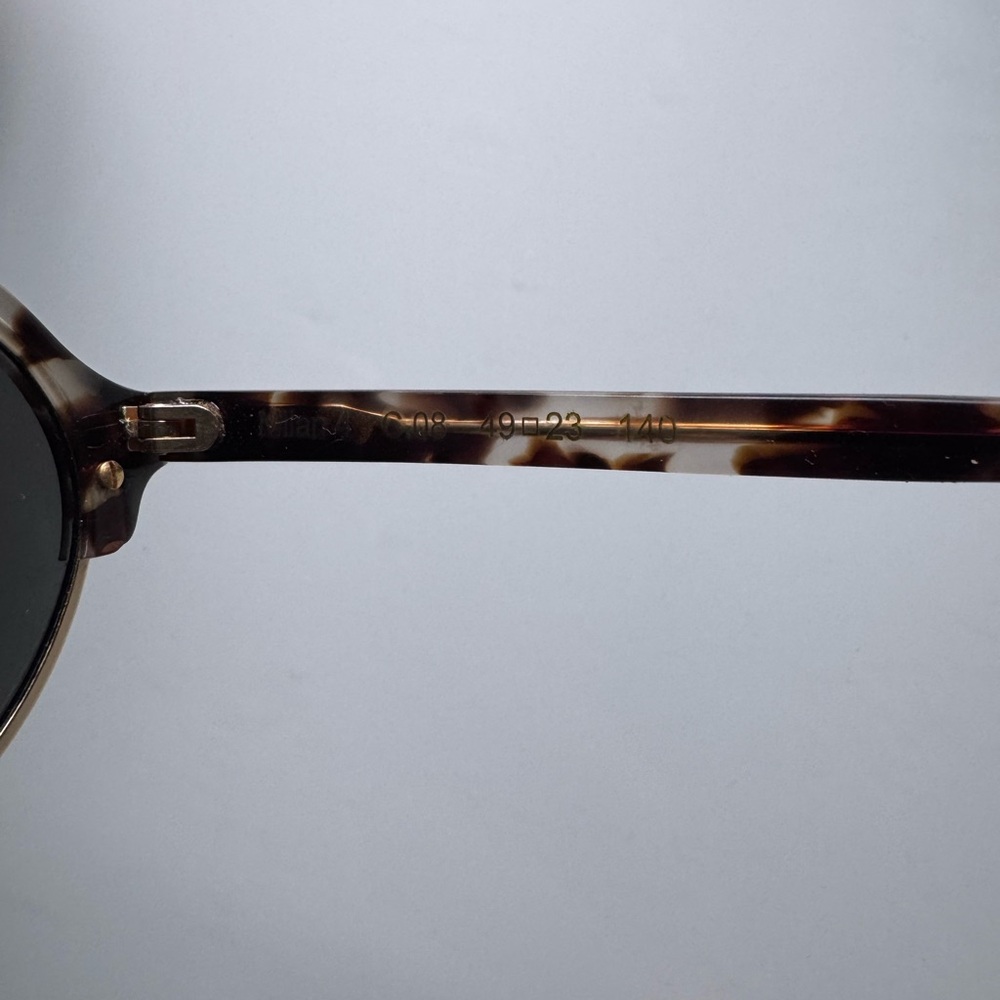 Illesteva Tortoise Shell Round Sunglasses - Picture 4 of 4